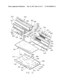 Expansion joint for a cable tray apparatus for a people mover system diagram and image