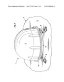 MOUNT FOR A MOBILE SATELLITE ANTENNA SYSTEM WITH VIBRATION AND SHOCK     ISOLATION diagram and image