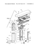 Arm assembly for a chair diagram and image