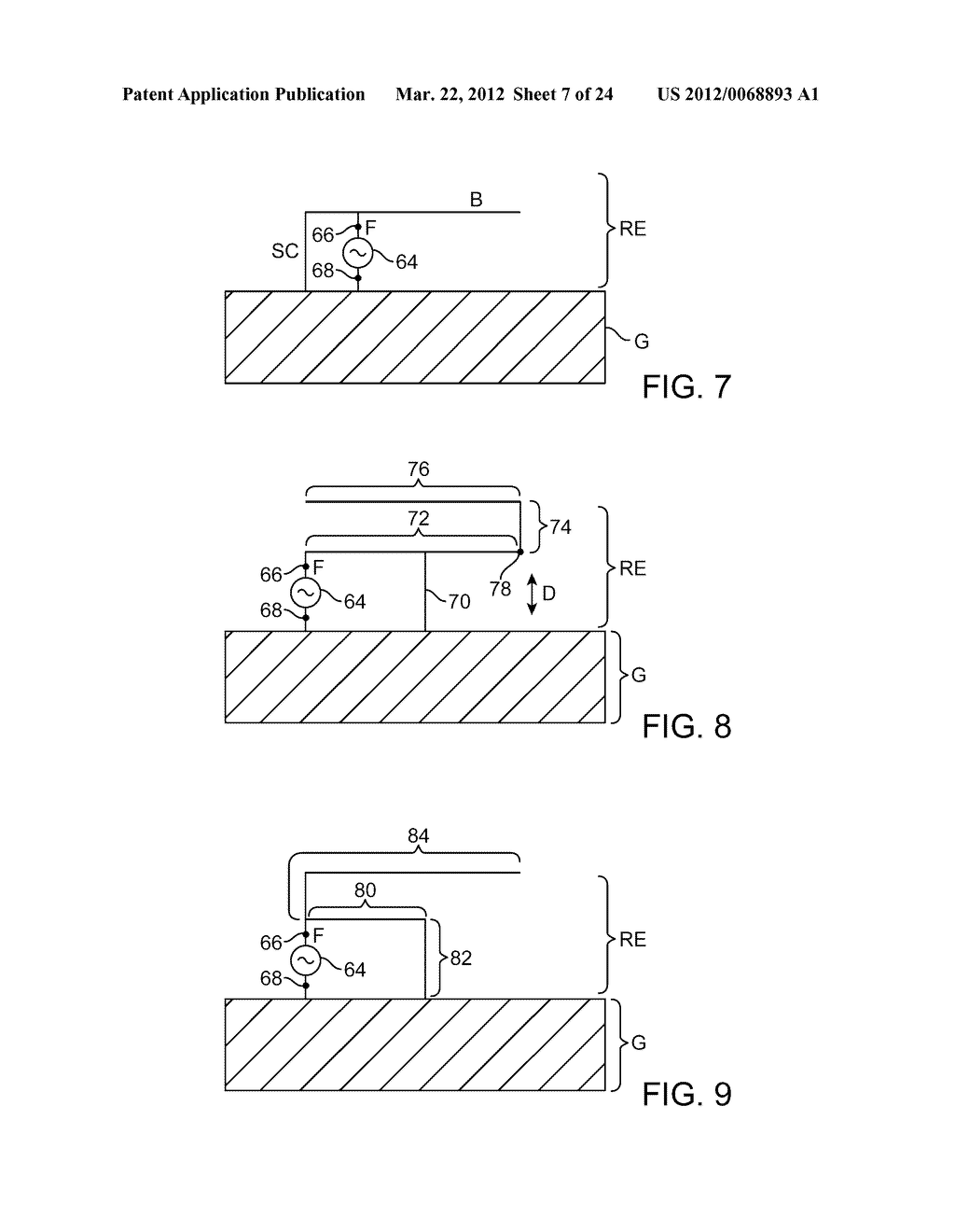 ANTENNA STRUCTURES HAVING RESONATING ELEMENTS AND PARASITIC ELEMENTS     WITHIN SLOTS IN CONDUCTIVE ELEMENTS - diagram, schematic, and image 08