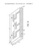 ANTENNA STRUCTURES HAVING RESONATING ELEMENTS AND PARASITIC ELEMENTS     WITHIN SLOTS IN CONDUCTIVE ELEMENTS diagram and image