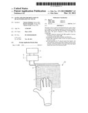 GLOVE AND TOUCHSCREEN USED TO READ INFORMATION BY TOUCH diagram and image