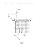 GLOVE AND TOUCHSCREEN USED TO READ INFORMATION BY TOUCH diagram and image