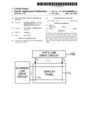 DATA LINE DRIVE CIRCUIT FOR DISPLAY DEVICES diagram and image