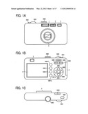 Imaging Apparatus capable of detecting and displaying information with     respect to an incline thereof diagram and image