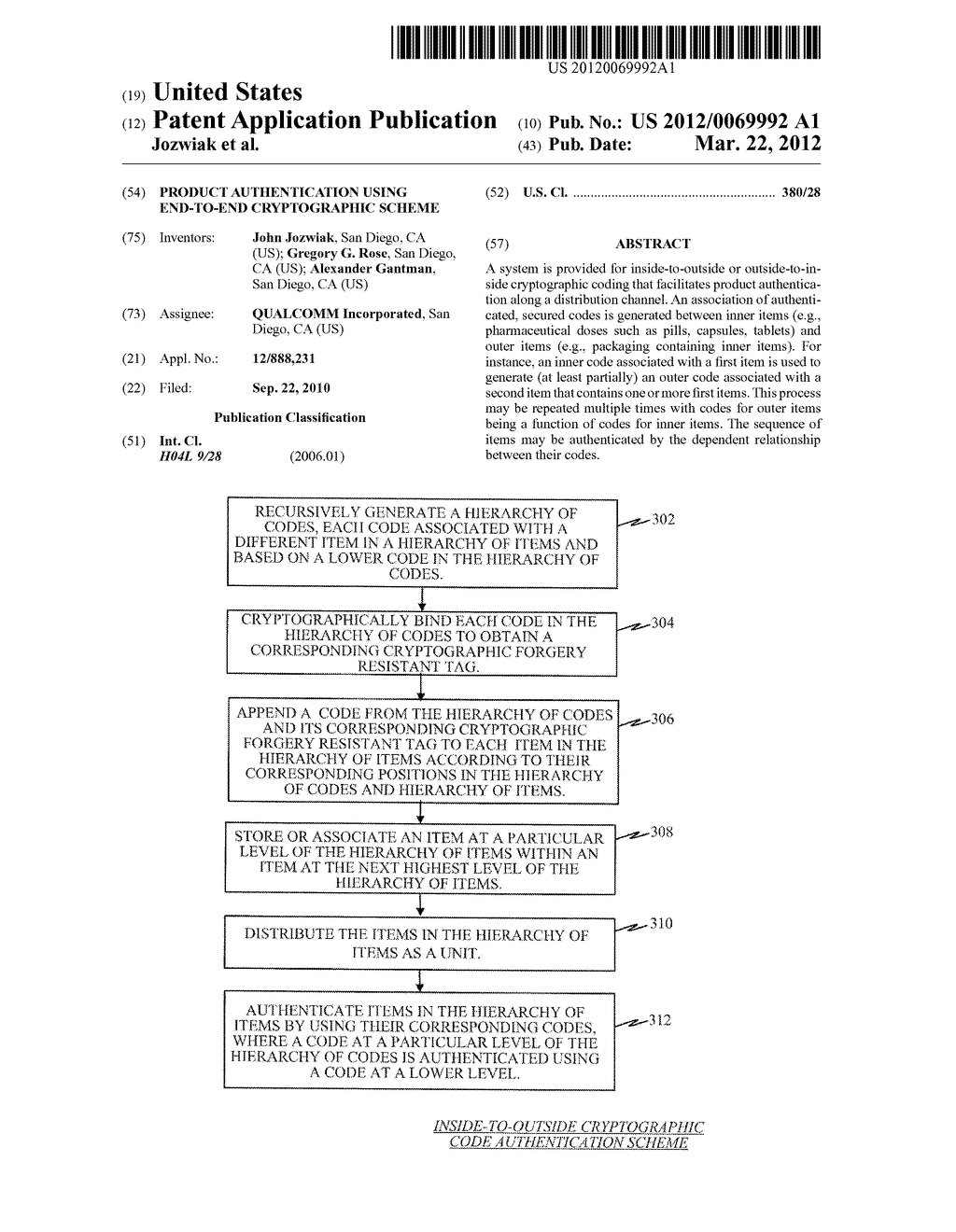 Product Authentication Using End-To-End Cryptographic Scheme - diagram, schematic, and image 01