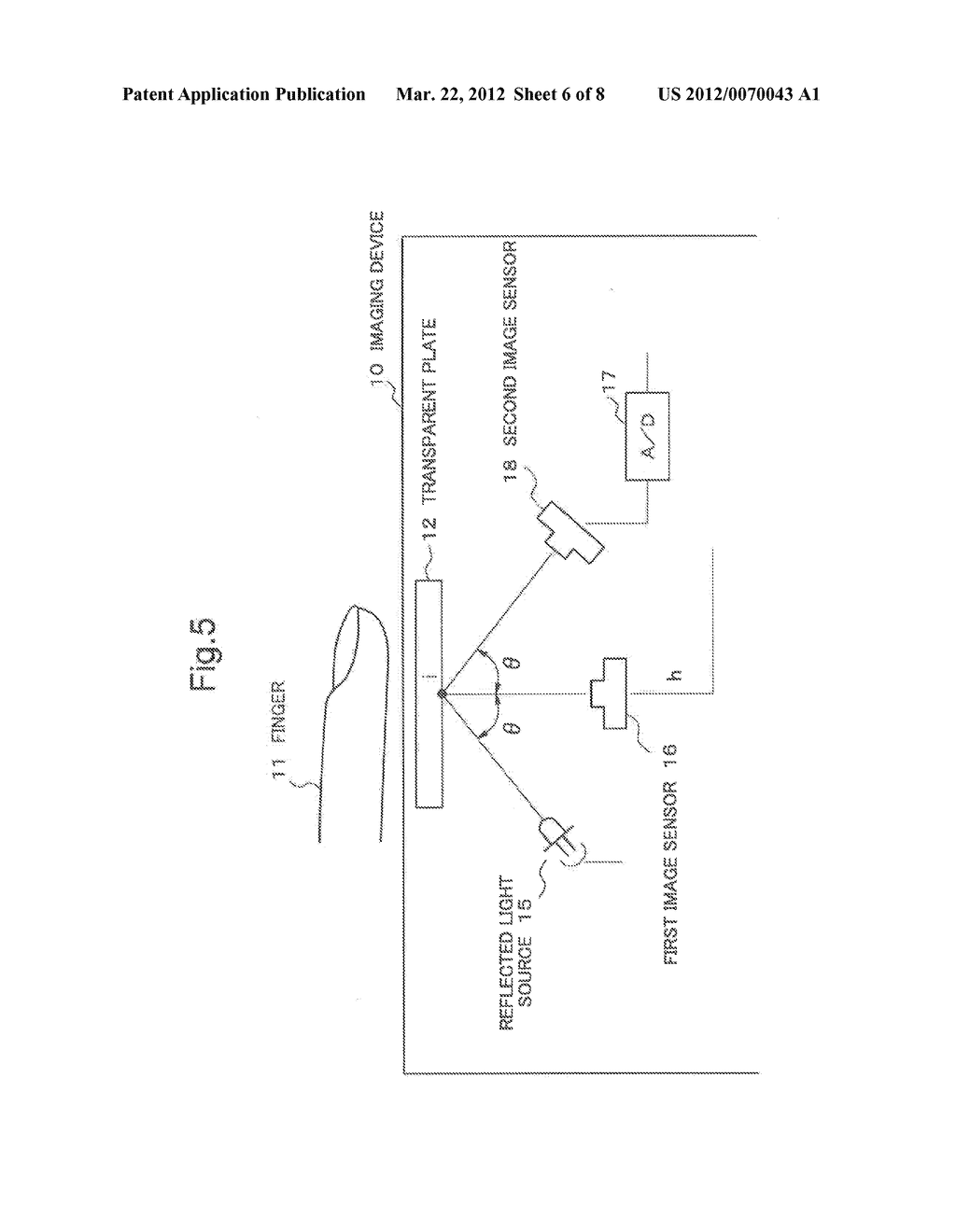 DETERMINATION DEVICE, FINGERPRINT INPUT DEVICE, DETERMINATION METHOD, AND     DETERMINATION PROGRAM - diagram, schematic, and image 07