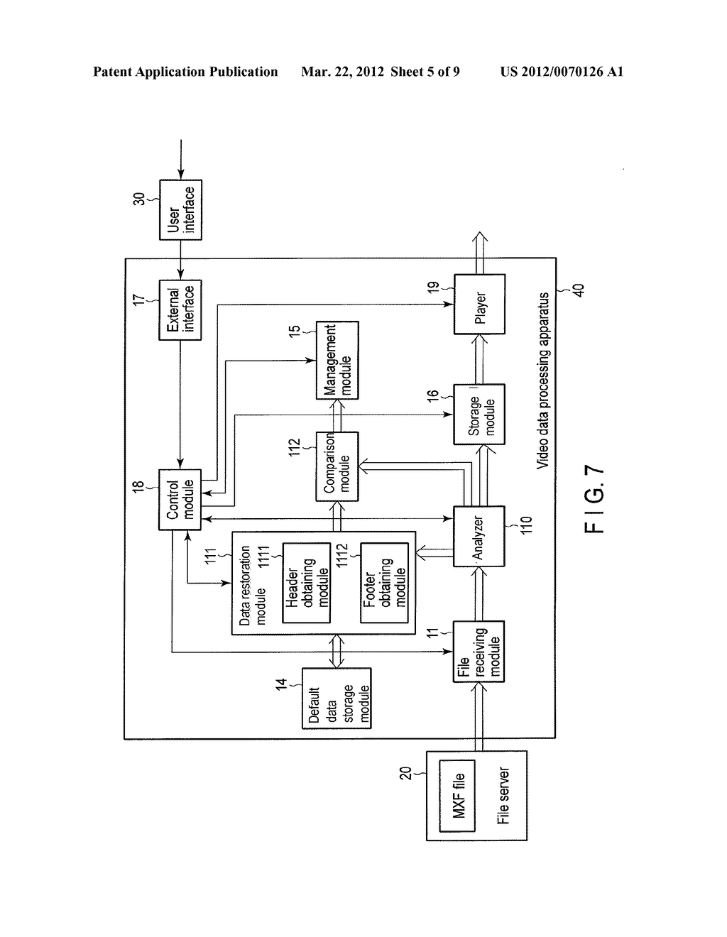 VIDEO DATA PROCESSING APPARATUS AND FILE MANAGEMENT METHOD - diagram, schematic, and image 06