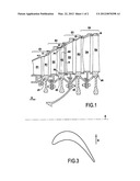 OPTIMIZED AERODYNAMIC PROFILE FOR A TURBINE BLADE, IN PARTICULAR FOR A     ROTARY WHEEL OF THE SECOND STAGE OF A TURBINE diagram and image