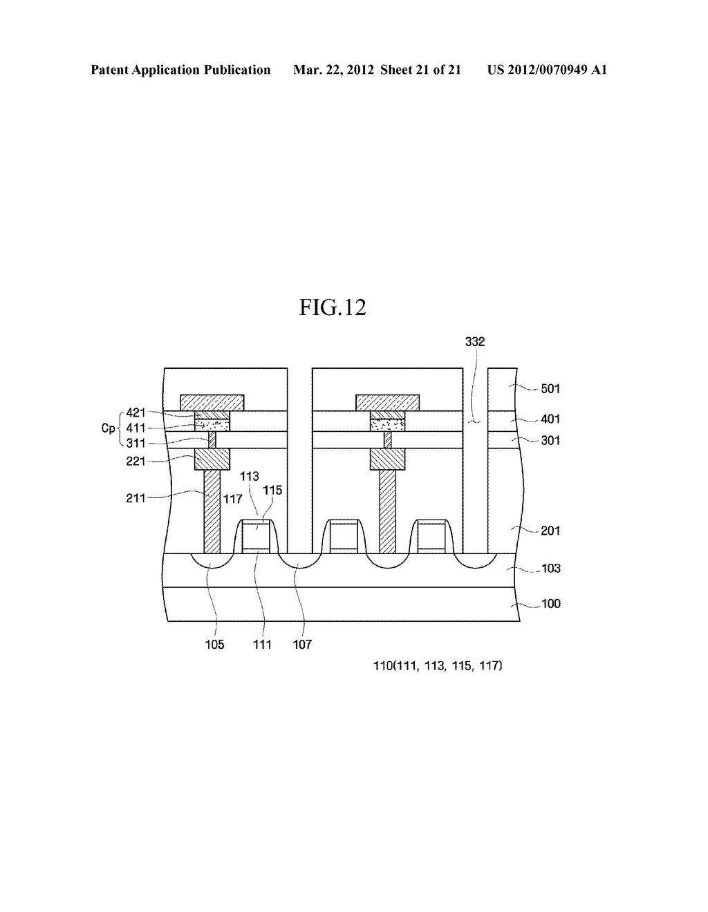 SEMICONDUCTOR DEVICE AND METHOD OF FABRICATING SEMICONDUCTOR DEVICE - diagram, schematic, and image 22
