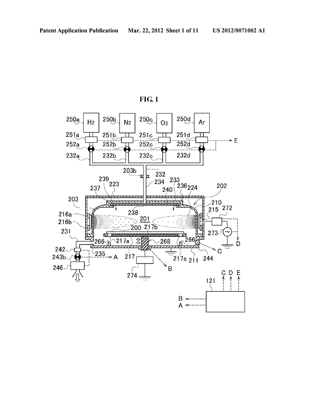 METHOD OF MANUFACTURING SEMICONDUCTOR DEVICE AND SUBSTRATE PROCESSING     APPARATUS - diagram, schematic, and image 02