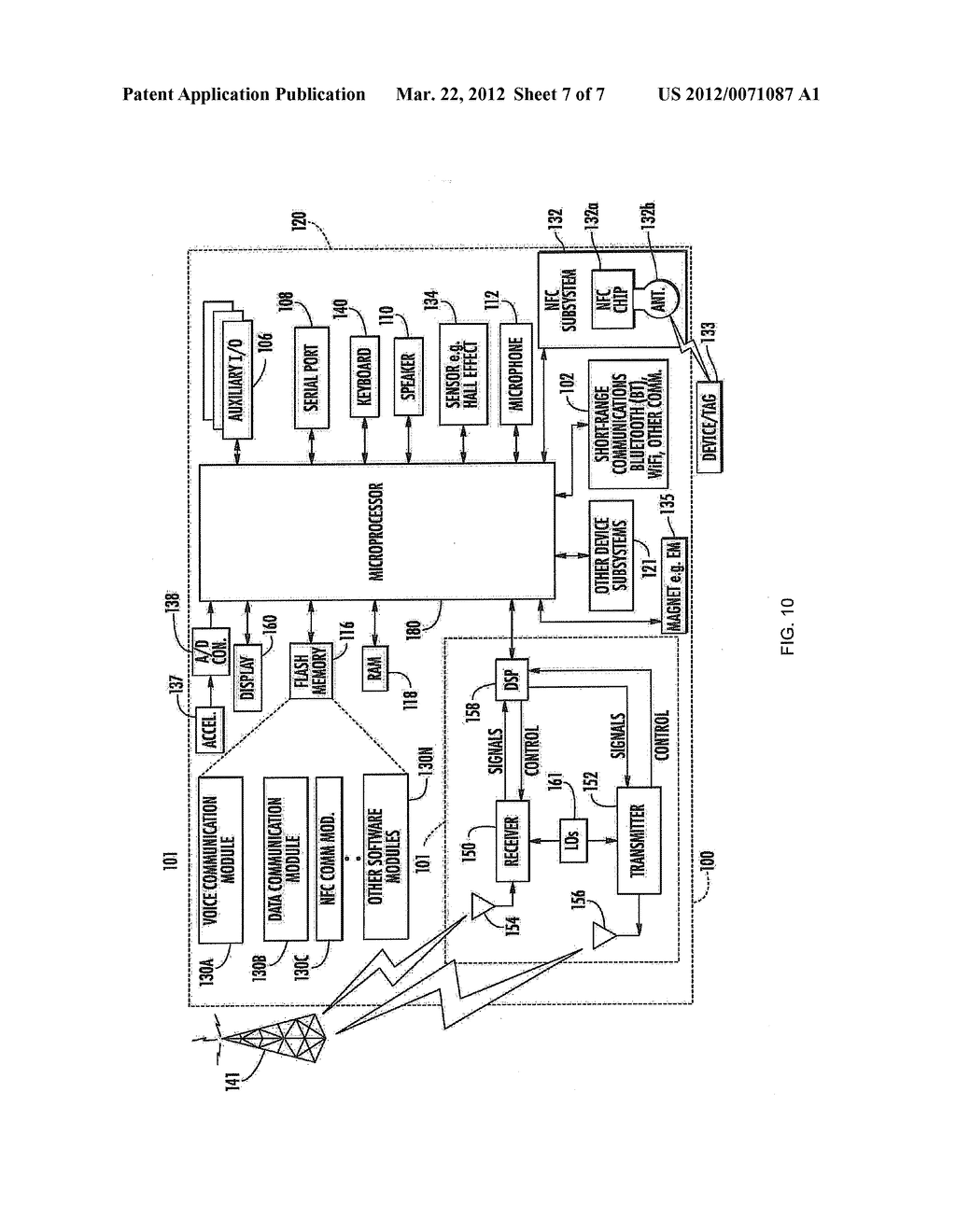 MOBILE WIRELESS COMMUNICATIONS DEVICE INCLUDING WIRELESS-BASED     AVAILABILITY DETECTOR AND ASSOCIATED METHODS - diagram, schematic, and image 08