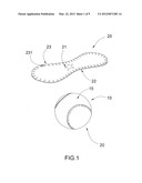 Stitchingless baseball, softball or the like and manufacturing method     thereof diagram and image