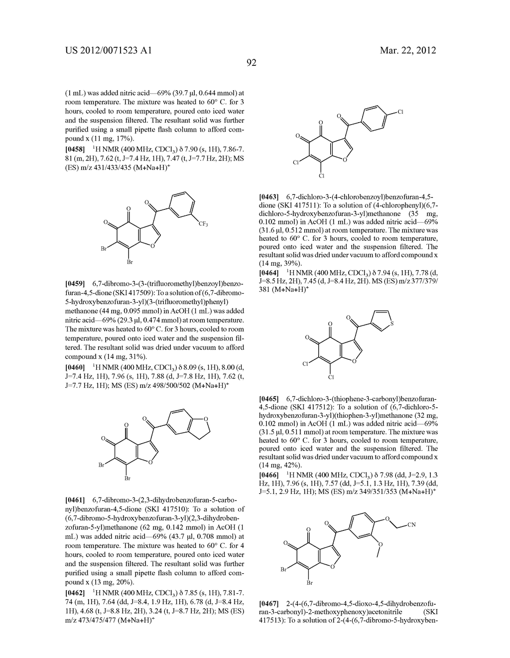 BENZOFURAN-4,5-DIONES AS SELECTIVE PEPTIDE DEFORMYLASE INHIBITORS - diagram, schematic, and image 110