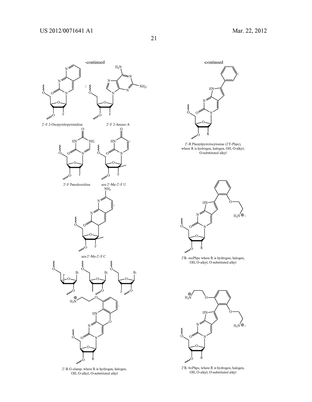 NUCLEIC ACID CHEMICAL MODIFICATIONS - diagram, schematic, and image 22
