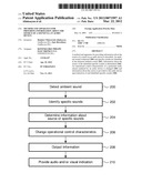  METHOD AND APPARATUS FOR PROVIDING INFORMATION ABOUT THE SOURCE OF A     SOUND VIA AN AUDIO DEVICE diagram and image