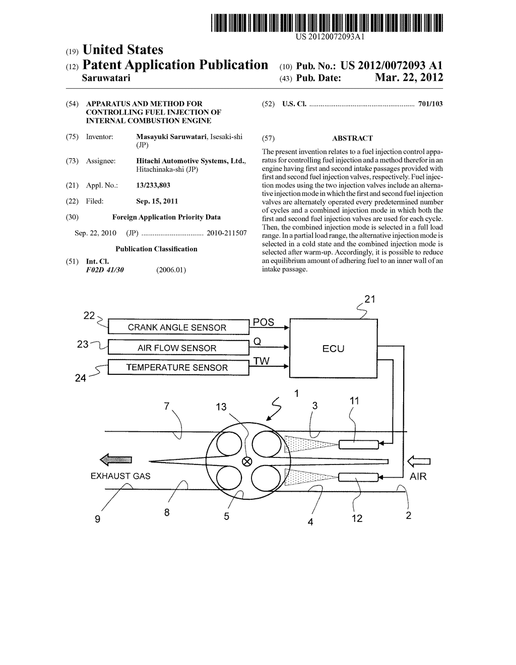 Apparatus and Method for Controlling Fuel Injection of Internal Combustion     Engine - diagram, schematic, and image 01