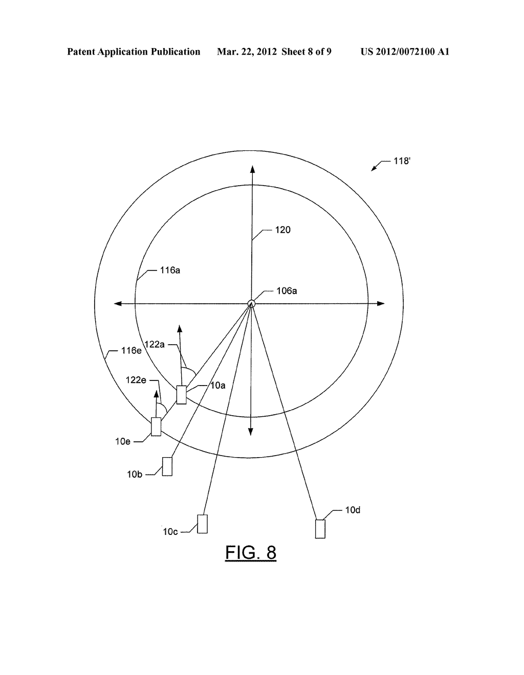 METHOD AND APPARATUS FOR DETERMINING A RELATIVE POSITION OF A SENSING     LOCATION WITH RESPECT TO A LANDMARK - diagram, schematic, and image 09
