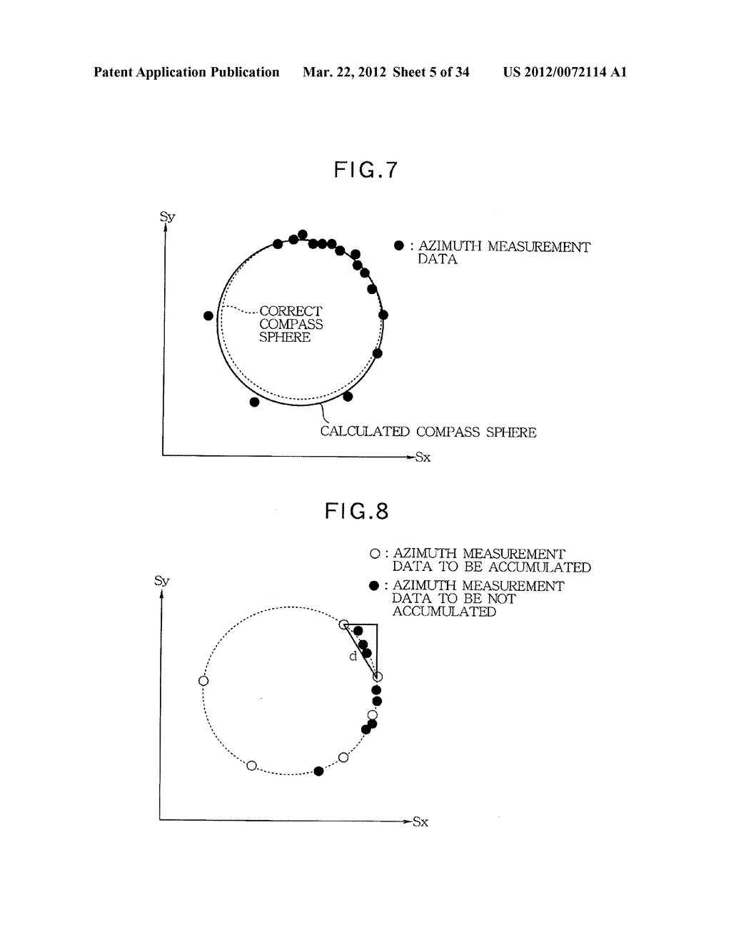 AZIMUTH PROCESSING DEVICE, AZIMUTH PROCESSING METHOD, AZIMUTH PROCESSING     PROGRAM, DIRECTION FINDING DEVICE, TILT OFFSET CORRECTING METHOD, AZIMUTH     MEASURING METHOD, COMPASS SENSOR UNIT, AND PORTABLE ELECTRONIC DEVICE - diagram, schematic, and image 06
