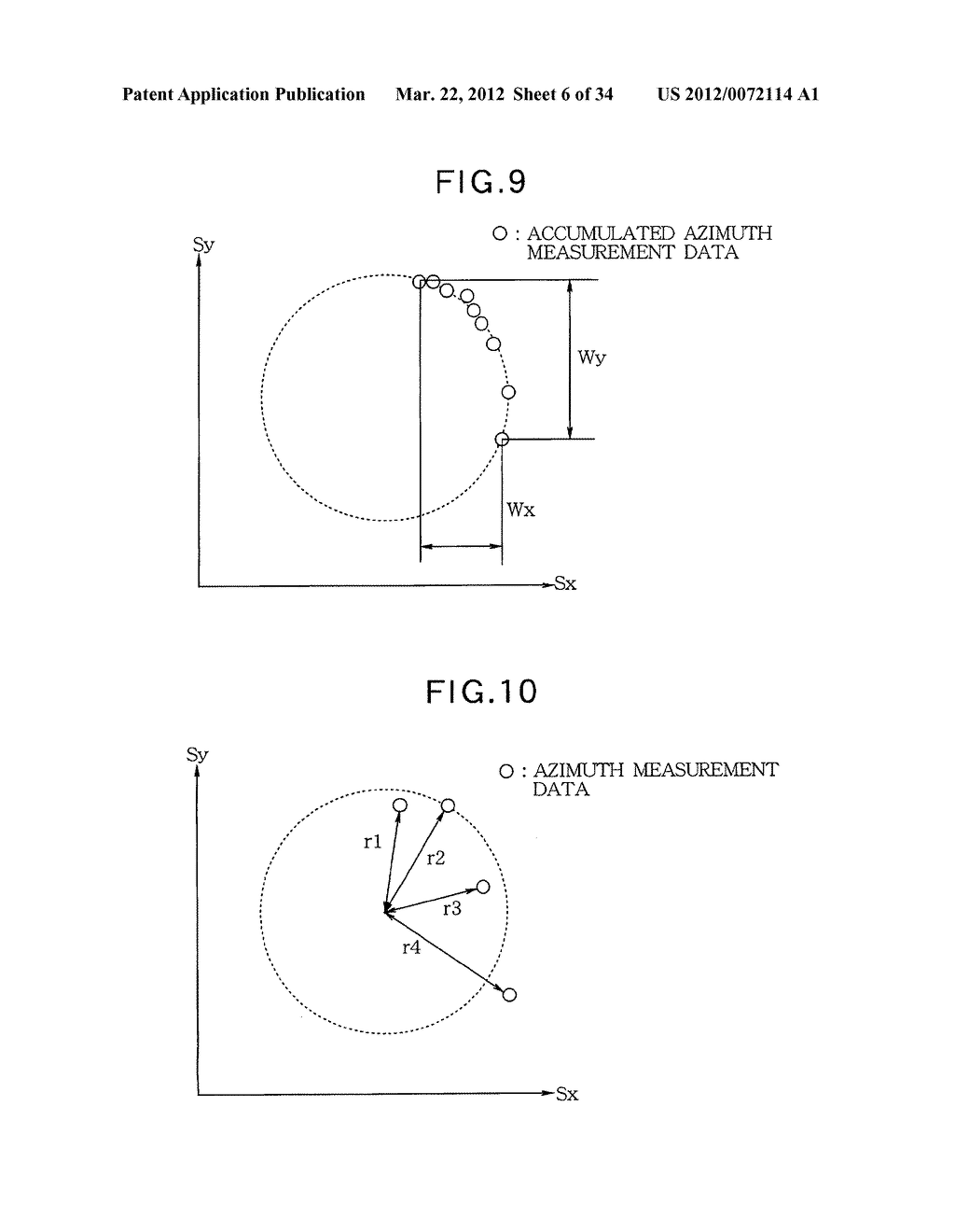 AZIMUTH PROCESSING DEVICE, AZIMUTH PROCESSING METHOD, AZIMUTH PROCESSING     PROGRAM, DIRECTION FINDING DEVICE, TILT OFFSET CORRECTING METHOD, AZIMUTH     MEASURING METHOD, COMPASS SENSOR UNIT, AND PORTABLE ELECTRONIC DEVICE - diagram, schematic, and image 07