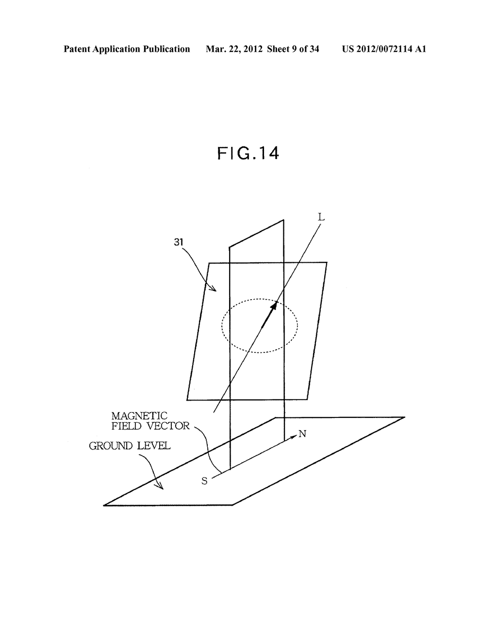 AZIMUTH PROCESSING DEVICE, AZIMUTH PROCESSING METHOD, AZIMUTH PROCESSING     PROGRAM, DIRECTION FINDING DEVICE, TILT OFFSET CORRECTING METHOD, AZIMUTH     MEASURING METHOD, COMPASS SENSOR UNIT, AND PORTABLE ELECTRONIC DEVICE - diagram, schematic, and image 10