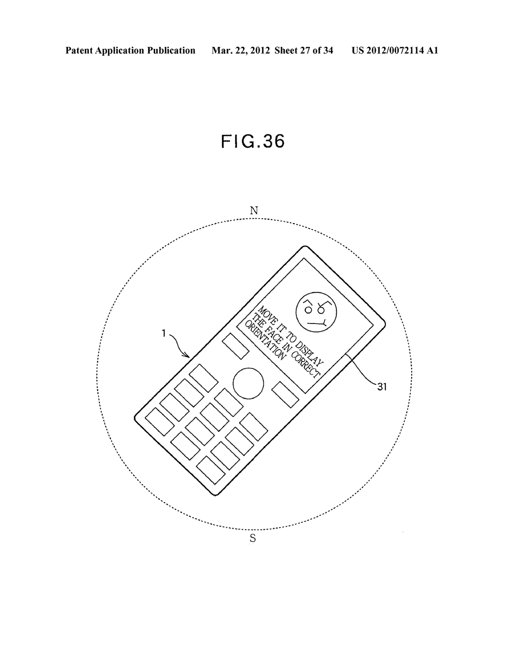 AZIMUTH PROCESSING DEVICE, AZIMUTH PROCESSING METHOD, AZIMUTH PROCESSING     PROGRAM, DIRECTION FINDING DEVICE, TILT OFFSET CORRECTING METHOD, AZIMUTH     MEASURING METHOD, COMPASS SENSOR UNIT, AND PORTABLE ELECTRONIC DEVICE - diagram, schematic, and image 28