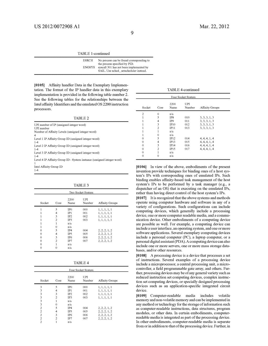 SYSTEM AND METHOD FOR AFFINITY DISPATCHING FOR TASK MANAGEMENT IN AN     EMULATED MULTIPROCESSOR ENVIRONMENT - diagram, schematic, and image 17