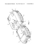 VEHICLE HAVING ARTICULATED STEERING, IN PARTICULAR ARMORED VEHICLE diagram and image