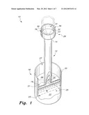 COMBINATION CONTAINER HOLDER AND STORAGE RECEPTACLE diagram and image