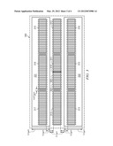 SCRIBE LINE TEST MODULES FOR IN-LINE MONITORING OF CONTEXT DEPENDENT     EFFECTS FOR ICs INCLUDING MOS DEVICES diagram and image