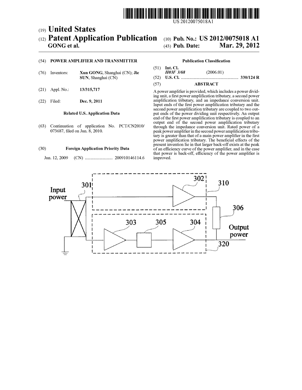 POWER AMPLIFIER AND TRANSMITTER - diagram, schematic, and image 01