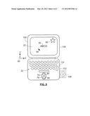 MOBILE DEVICE WITH ON-SCREEN OPTICAL NAVIGATION diagram and image