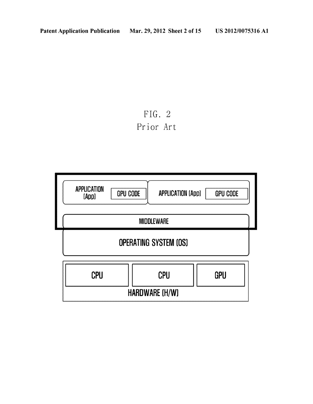 METHOD AND APPARATUS FOR COMPILING AND EXECUTING AN APPLICATION USING     VIRTUALIZATION IN A HETEROGENEOUS SYSTEM - diagram, schematic, and image 03