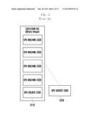 METHOD AND APPARATUS FOR COMPILING AND EXECUTING AN APPLICATION USING     VIRTUALIZATION IN A HETEROGENEOUS SYSTEM diagram and image