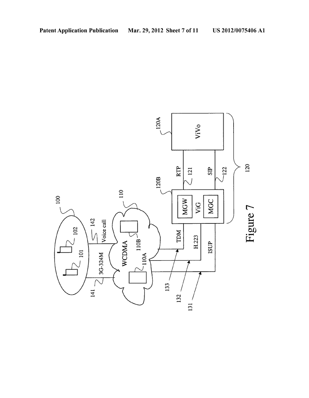 Method And System For Handling A Multi-Media Call Setup Request - diagram, schematic, and image 08