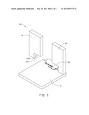 CONNECTING MECHANISM AND ELECTRONIC DEVICE USING THE SAME diagram and image