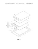 OPTICAL MEMBER, DISPLAY DEVICE INCLUDING THE SAME, AND METHOD OF     FABRICATING THE SAME diagram and image