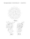 Cellophane cut out kits for optical art diagram and image