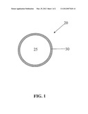 GOLF BALL WITH VERY LOW COMPRESSION AND HIGH COR diagram and image