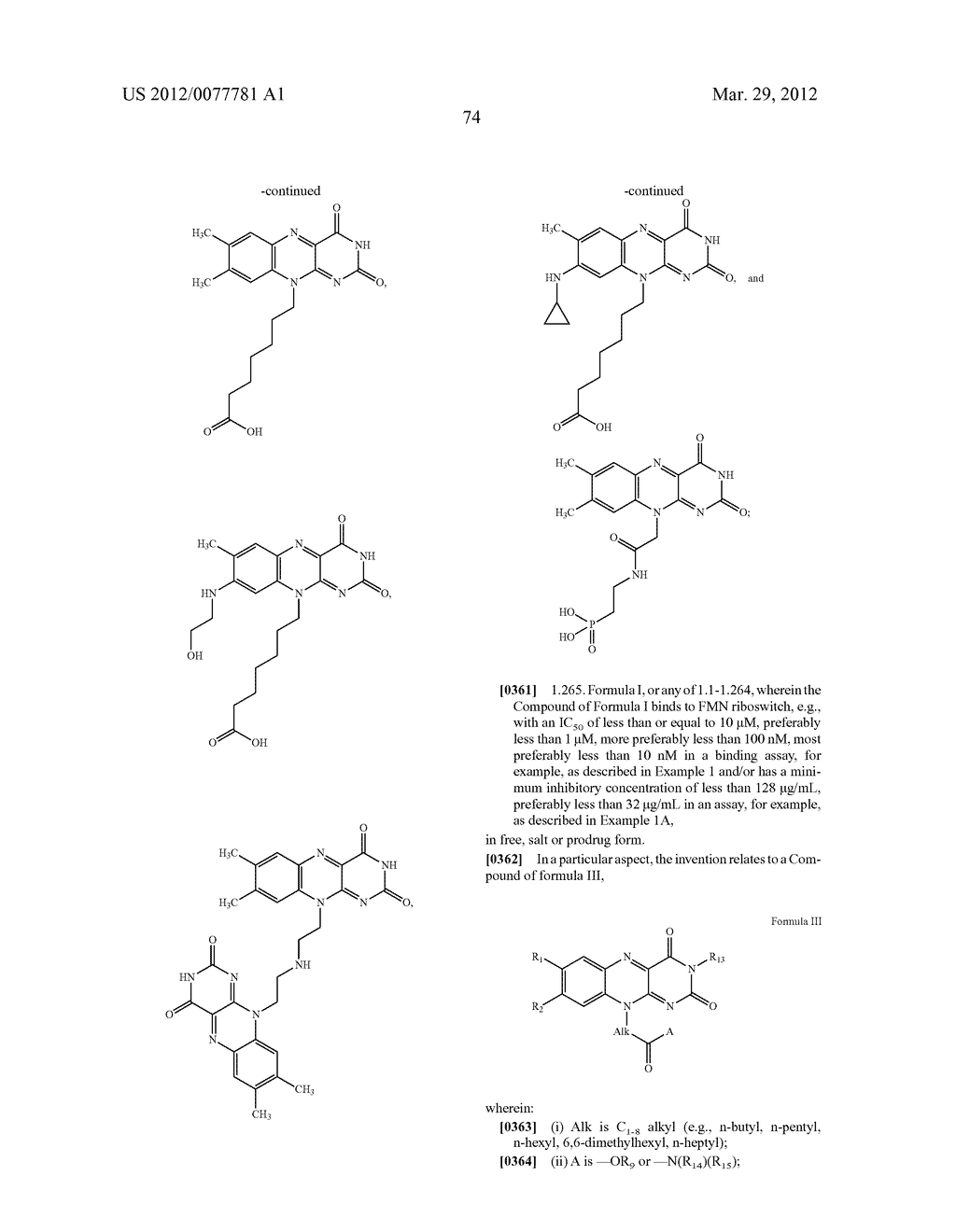 FLAVIN DERIVATIVES - diagram, schematic, and image 75