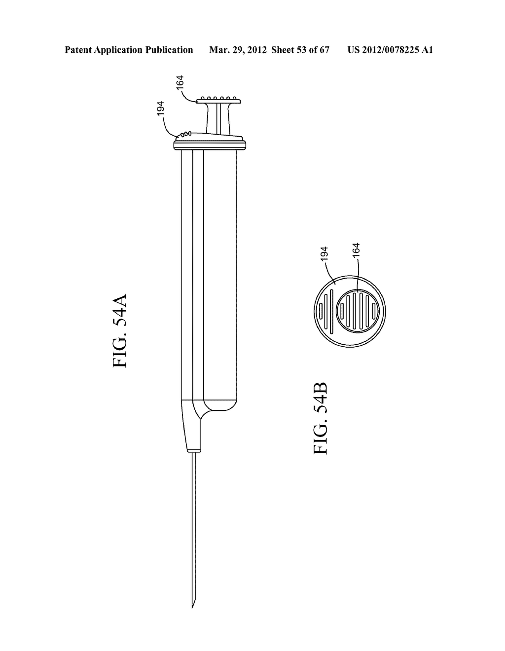 Dual Chamber Syringe With Retractable Needle - diagram, schematic, and image 54