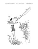 HANDLE ASSEMBLY HAVING A RADIOPAQUE REGION TO FACILITATE POSITIONING A     BONE PLATE ON BONE diagram and image