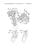 HANDLE ASSEMBLY HAVING A RADIOPAQUE REGION TO FACILITATE POSITIONING A     BONE PLATE ON BONE diagram and image