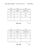 ELECTRONIC DEVICE WITH TEXT ERROR CORRECTION BASED ON VOICE RECOGNITION     DATA diagram and image