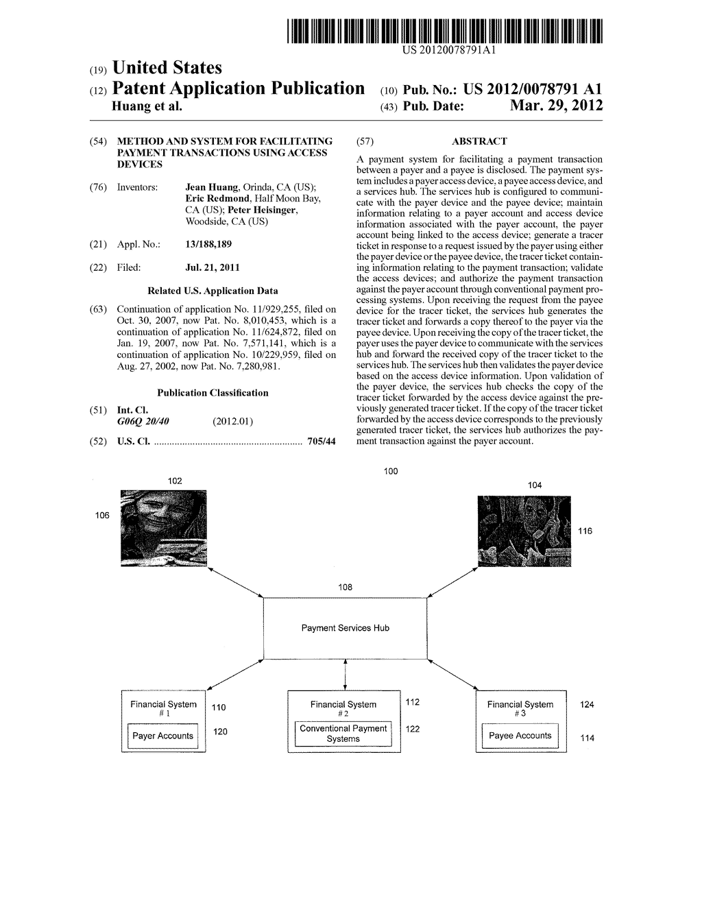 METHOD AND SYSTEM FOR FACILITATING PAYMENT TRANSACTIONS USING ACCESS     DEVICES - diagram, schematic, and image 01