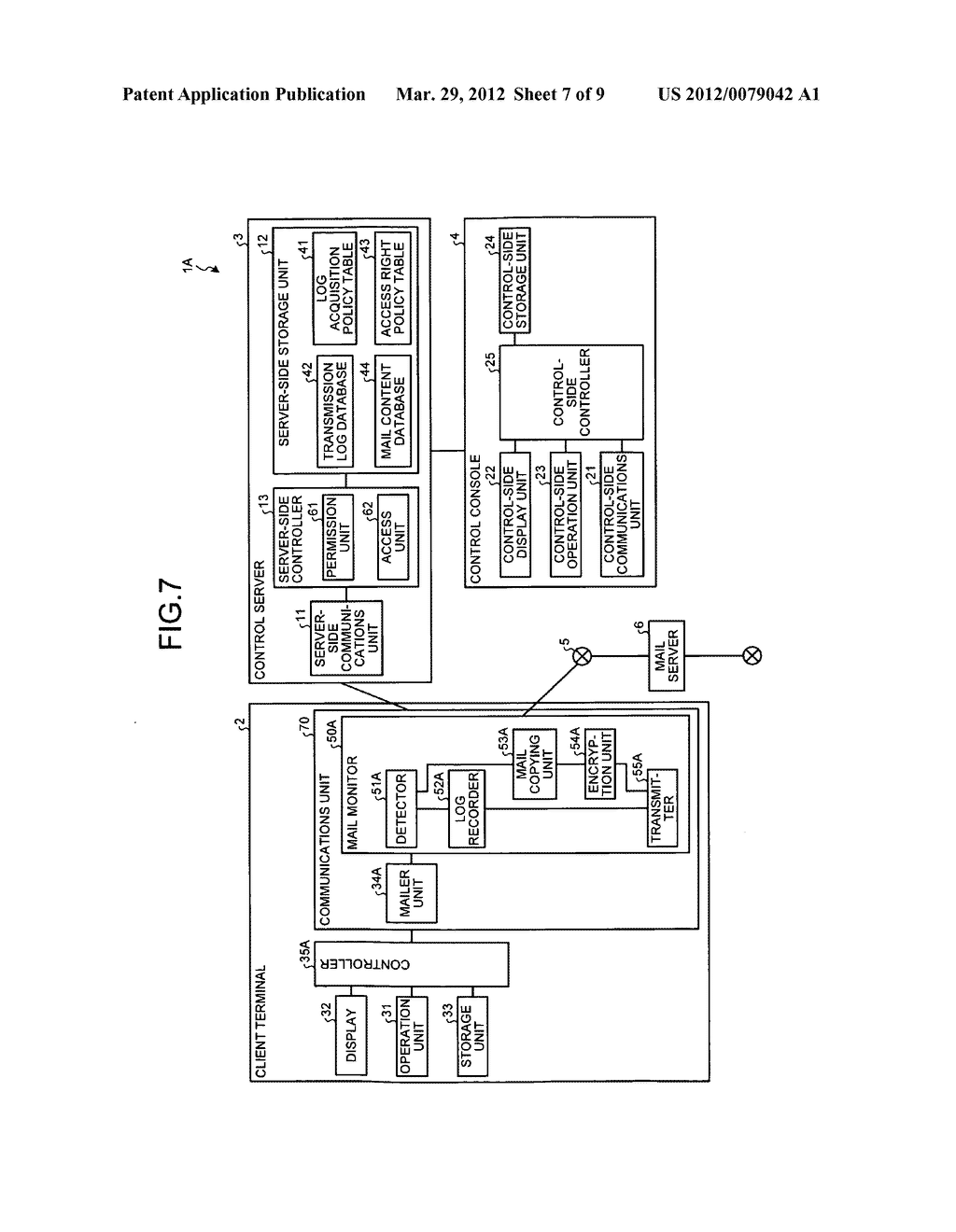 Mail monitoring system, non-transitory computer readable storage     medium,mail monitoring apparatus, and mail monitoring method - diagram, schematic, and image 08