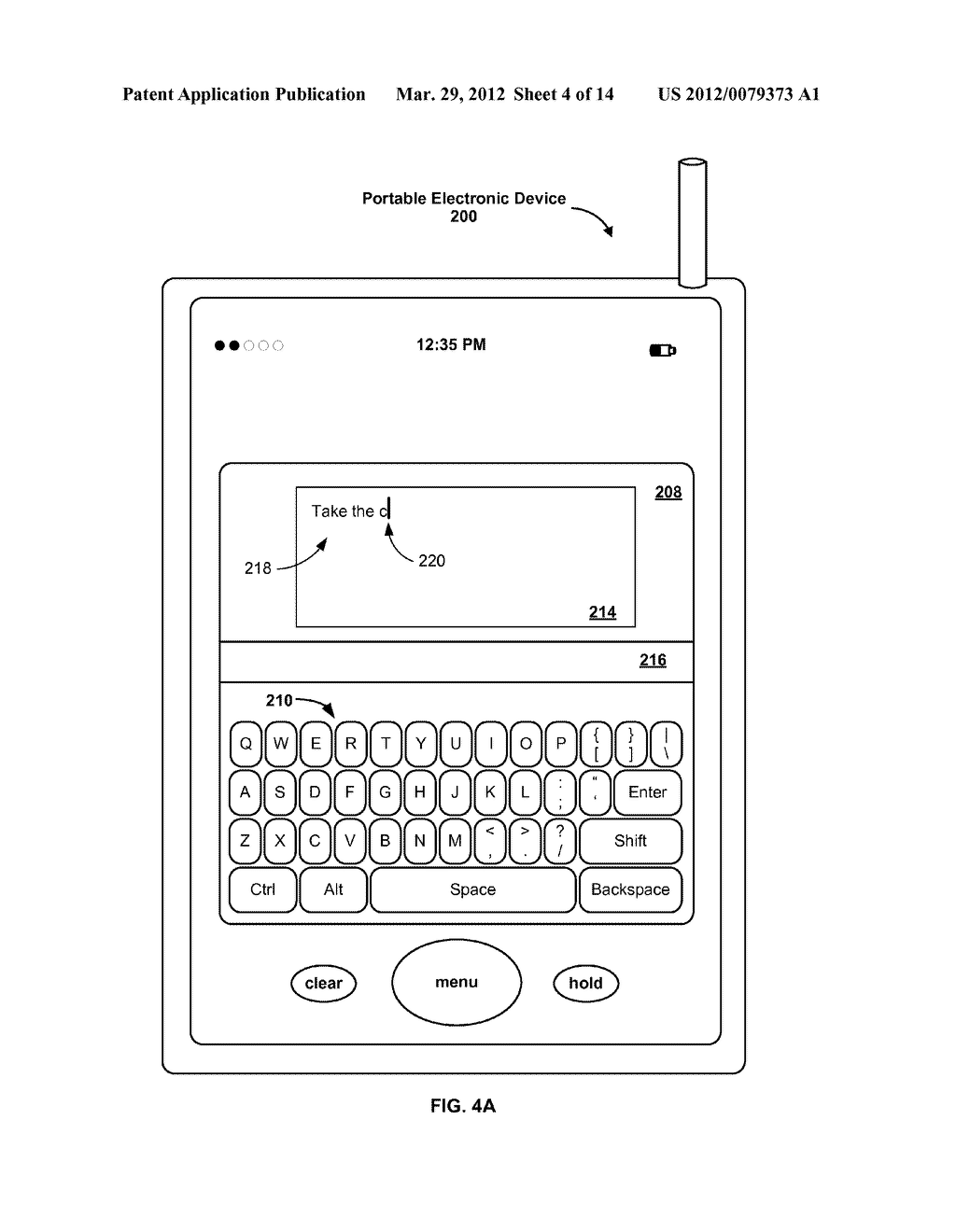 Method, System, and Graphical User Interface for Providing Word     Recommendations - diagram, schematic, and image 05