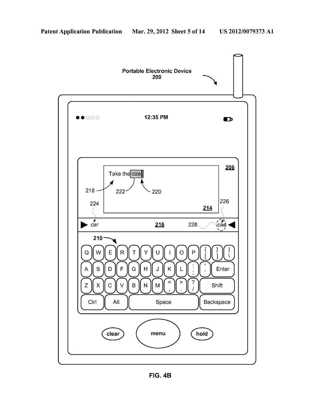 Method, System, and Graphical User Interface for Providing Word     Recommendations - diagram, schematic, and image 06