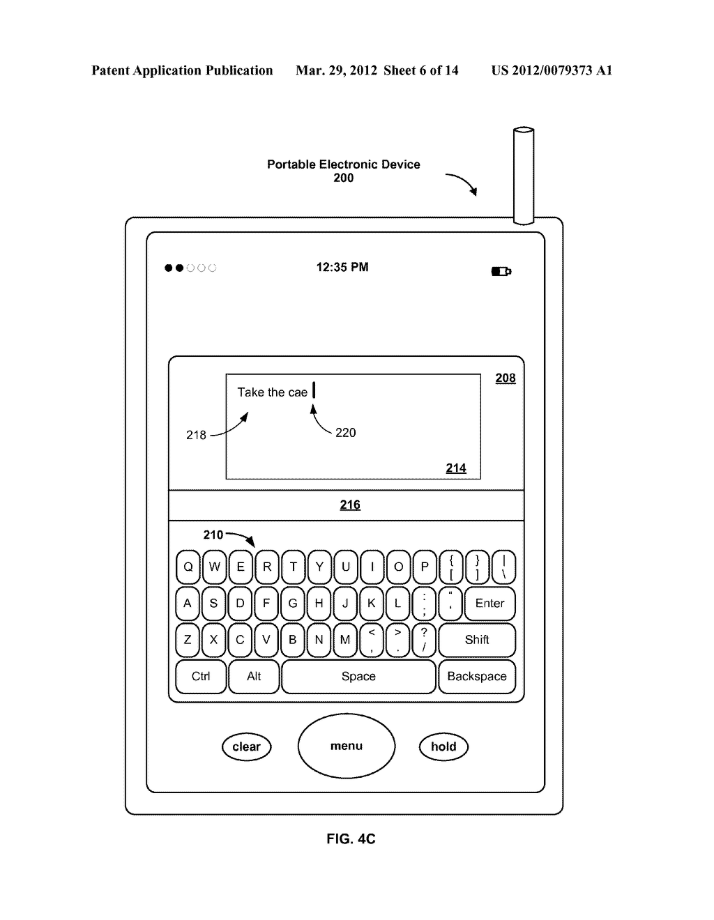 Method, System, and Graphical User Interface for Providing Word     Recommendations - diagram, schematic, and image 07