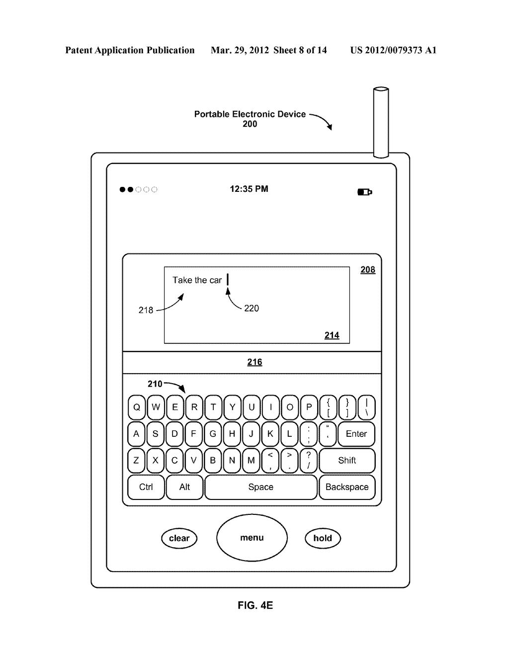 Method, System, and Graphical User Interface for Providing Word     Recommendations - diagram, schematic, and image 09